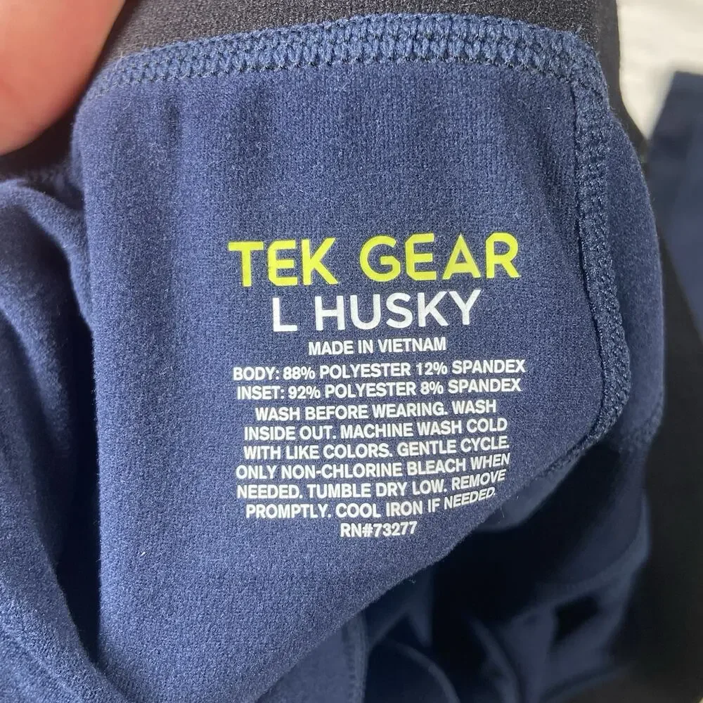 Tek Gear Layer Leggings Boys Size Large Husky Blue 27x26 Athletic Breathable